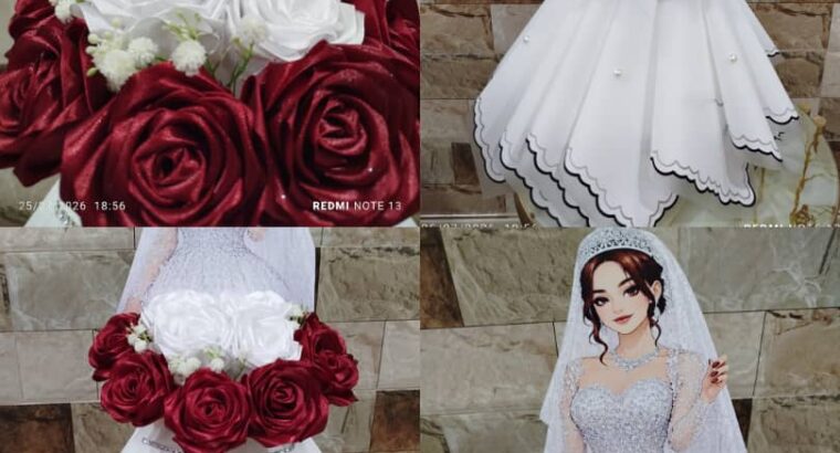 بوكيه ورد لعروس💐
